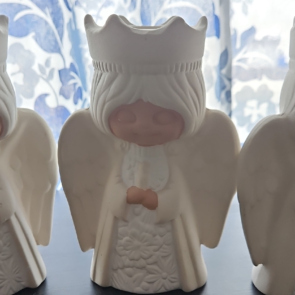 Charming Cream Angel Ceramic Figurine